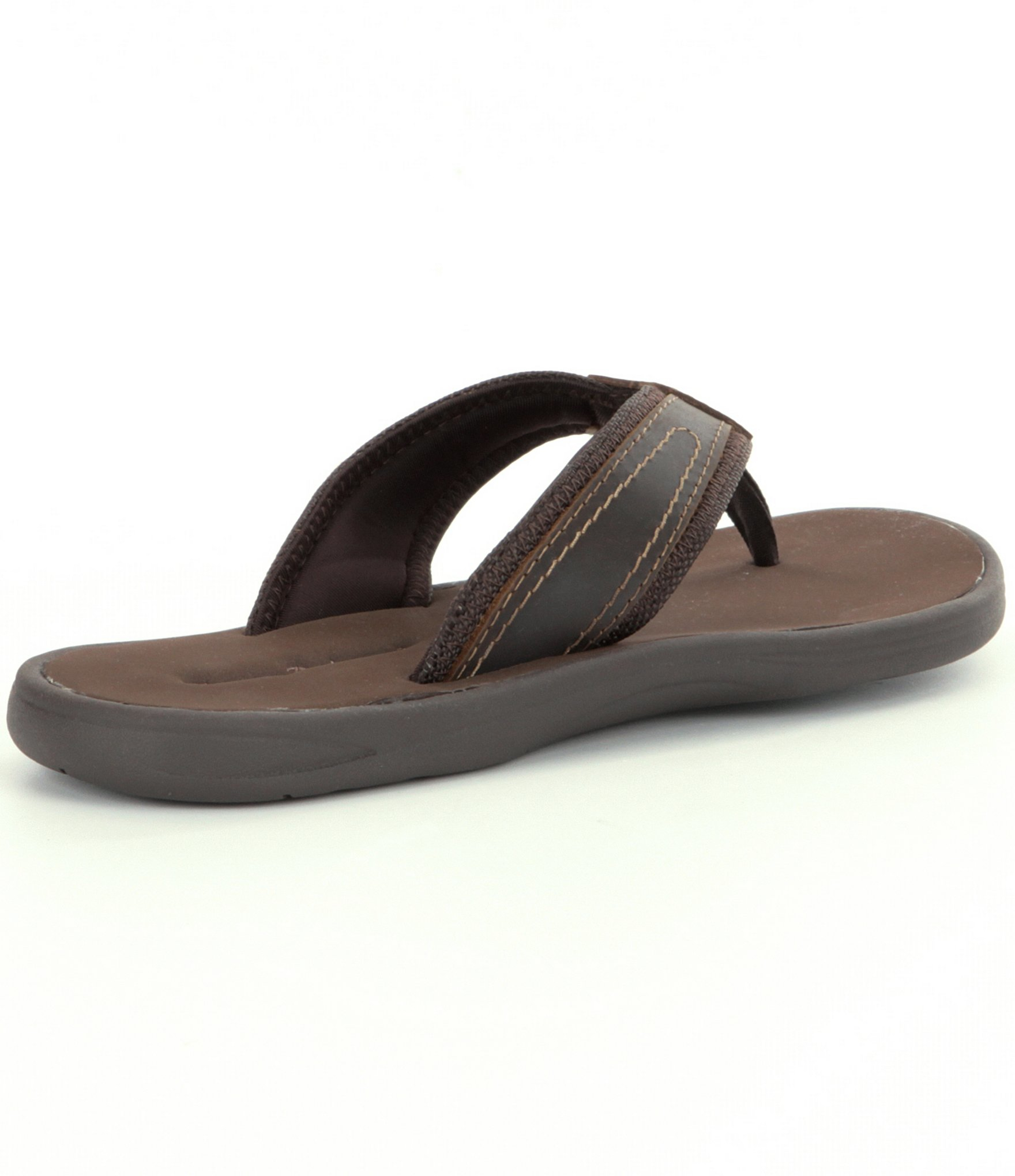 tommy bahama men's leather flip flops